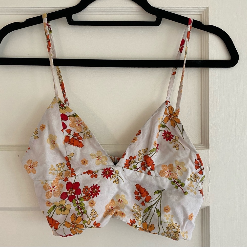 Floral Crop Top - Size Small